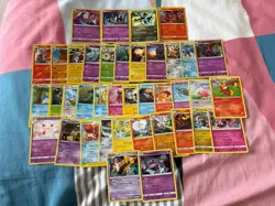 Rare Pokemon Card Bundle Reverse Holo Incineroar Mewtwo Giratina Solgaleo Kyurem - Image 1