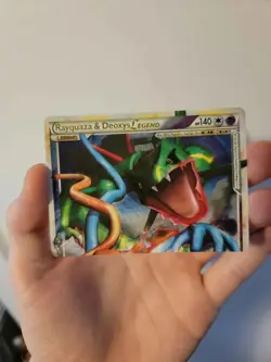 Pokemon Rayquaza & Deoxys Legend Holo Top Half Card 89/90 Undaunted - Image 1