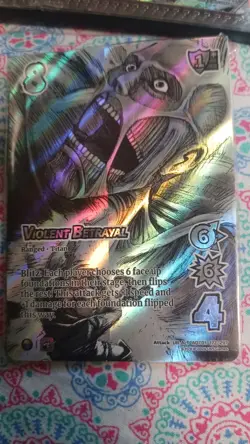 Attack On Titan TCG 172/297 Violent Betrayal  Card UR-ALT Alternate ART - TOUGH! - Image 4