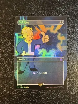 Mtg Fallout Foil Borderless Sun Ring English Version - Image 1