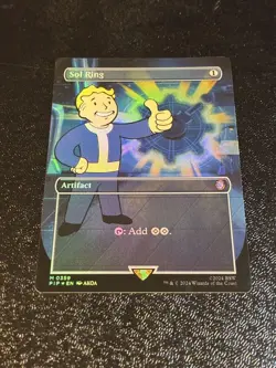 Mtg Fallout Foil Borderless Sun Ring English Version - Image 2