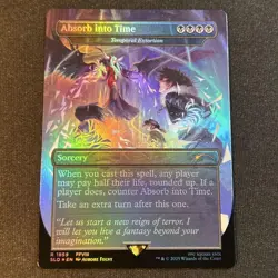 Mtg Foil Absorb Into Time//Luck Down Time - Image 1