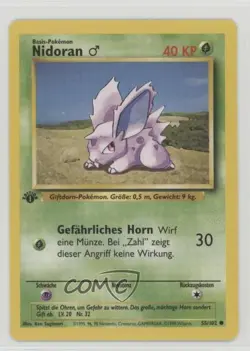 Nidoran M German 1st Ed. Pokemon Base Set #55 1999 - Image 1