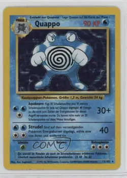 Poliwrath Holo German Pokemon Base Set #13 1999 - Image 1