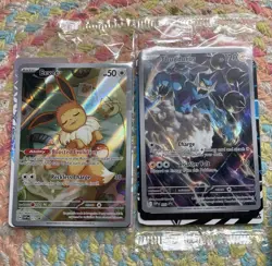 Thundurus and Eevee ETB Promos. Pokemon. Prismatic Evolutions And Black Bolt - Image 1