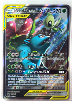 NM - Pokemon TCG Celebi & Venusaur GX SM167 Black Star Promo TAG TEAM Ultra Rare - Image 1