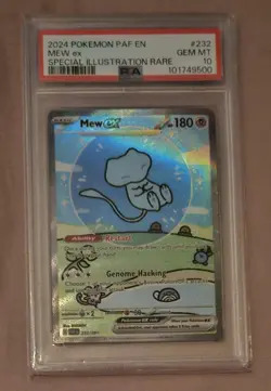 Pokemon Mew Ex 232/091 PSA 10 Paldean Fates English "Bubble Mew" PSA 10 GEM MT - Image 1