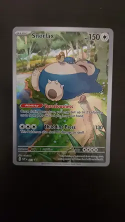 Snorlax SVP051 Scarlet & Violet 151 Illustration Rare Promo Pokemon Card - Image 1