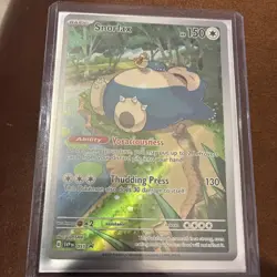 Snorlax SVP051 Scarlet & Violet 151 Illustration Rare Promo Pokemon Card - Image 1