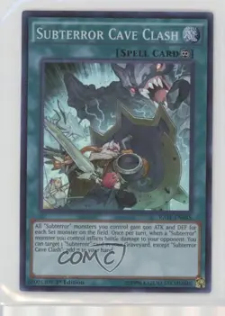 Super Rare - Subterror Cave Clash 1st Ed. YuGiOh Raging Tempest #RATE-EN085 - Image 1