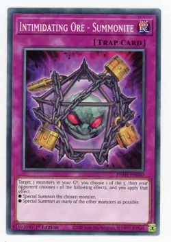 Yugioh Intimidating Ore - Summonite PHHY-EN080 Common 1st NM x3 Play Set - Image 1