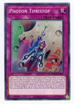 Yugioh Photon Timestop PHHY-EN071 Common 1st NM x3 Play Set - Image 1