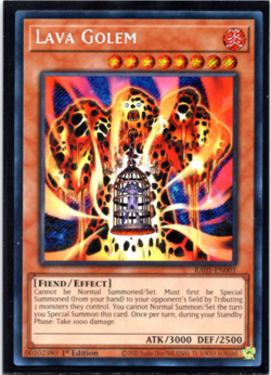 Lava Golem - RA01-EN001 - Secret Rare - 1st Edition Yugioh - Image 1