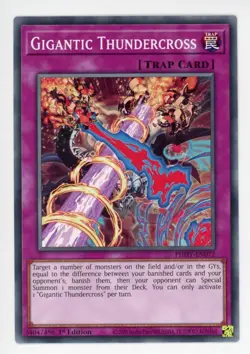 Yugioh Gigantic Thundercross PHHY-EN072 Common 1st NM x3 Play Set - Image 1