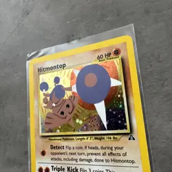 Pokemon TCG Hitmontop Neo Discovery Holo Card 3/75 Unlimited Rare - Image 3