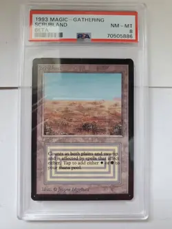 Mtg Beta Scrubland English PSA 8 - Image 1