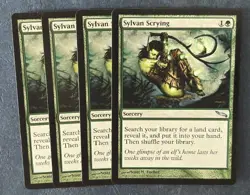 MTG 4X MIRRODIN SYLVAN SCRYING NM MAGIC THE GATHERING UNCOMMON GREEN SORCERY - Image 4