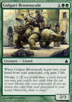 Golgari Brownscale - Light Play MTG Ravnica - Image 1