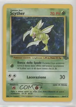Scyther Holo Italian Pokemon Jungle #10 1999 - Image 1