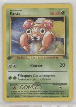 Paras German 1st Ed. Pokemon Jungle #59 1999 - Image 1