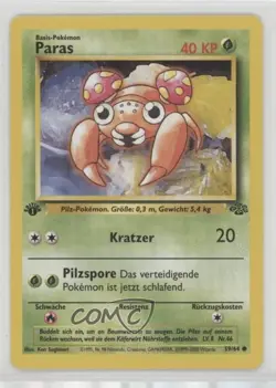 Paras German 1st Ed. Pokemon Jungle #59 1999 - Image 1