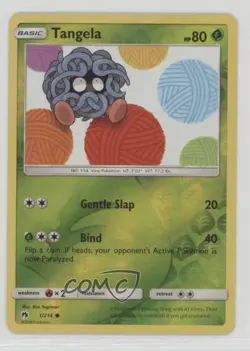 Tangela Reverse Foil Pokemon Sun & Moon Lost Thunder #1 - Image 1