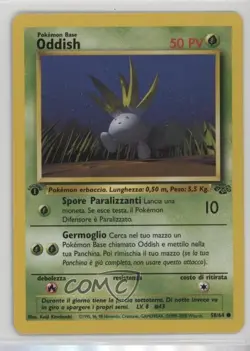 Oddish Italian 1st Ed. Pokemon Jungle #58 1999 - Image 1