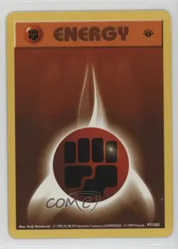 Fighting Energy Shadowless 1st Ed. Pokemon Base Set #97 1999 - Image 1