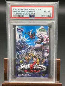PSA8 Book Cards Pokemon Dialga Palkia Darkrai Pikachu Telecard Quo Etc. Availabl - Image 1