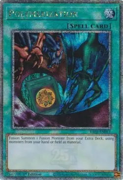 Yugioh! Polymerization (A) (Quarter Century Secret Rare) RA03-EN051 - Image 1