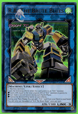 Yugioh! R.B. The Brute Blues DUAD-EN094 (UR) 1st Ed "R.B. Deck Support" - Image 1