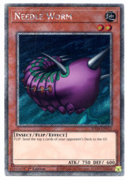 Needle Worm - RA04-EN112 - Platinum Secret Rare - 1st Edition Yugioh - Image 1