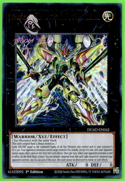 Yugioh! Number F0: Utopic Future Zexal DUAD-EN042 (UR) 1st Ed "Utopia Support" - Image 1