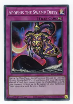 Yugioh Apophis The Swamp Deity PHHY-EN097 Super Rare 1st NM - Image 1