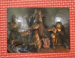 Sharkey, Tyrant of the Shire Art Card Gold-Stamped Signature LOR NM MTG - Image 1