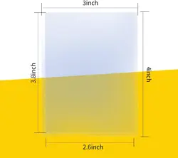 100 Pack 3"x4" Hard Plastic Card Sleeves Top Loaders for 3*4 inch, White - Image 2