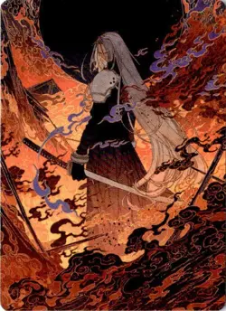 Nibelheim Aflame Art Card S Art Series: FINAL FANTASY 3 - Image 1
