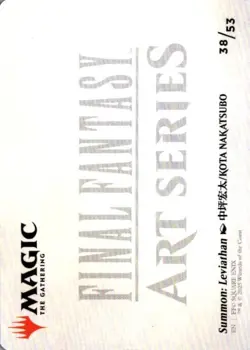 Summon: Leviathan Art Card S Art Series: FINAL FANTASY 38 NM - Image 2