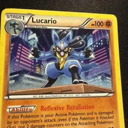 Lucario 64/99 Rare Black & White Next Destinies Holo Pokemon Card Pokemon TCG - Image 2