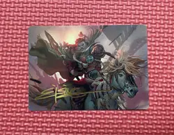 Eomer of the Riddermark Art Card Gold-Stamped Signature Lord of Rings NM MTG - Image 1