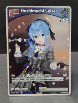 English Hololive Official Card Game Hoshimachi Suisei P hBP01-076 Foil - Image 1