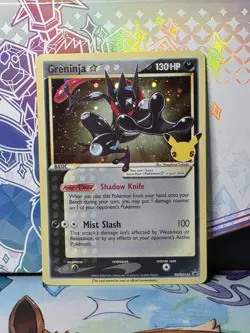 Pokemon TCG Greninja Gold Star SWSH144 Celebrations ETB Promo Card Nm - Image 1