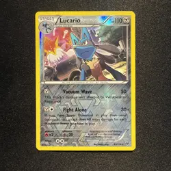 Pokemon Card Lucario Fates Collide Reverse Holo Rare 63/124 LP - Image 1