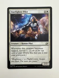 Starfighter Pilot MTG Magic the Gathering Card NM Near Mint EOE - Image 1