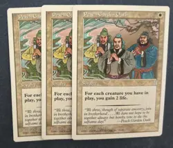 MTG 3X PORTAL THREE KINGDOMS PEACH GARDEN OATH NM P3K WHITE UNCOMMON SORCERY - Image 2