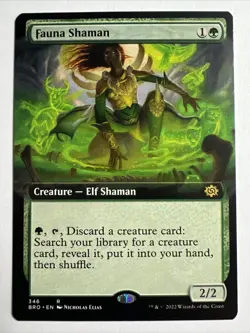 Fauna Shaman Extended Art, Mtg Single, The Brothers’ War, Rare 346 NM - Image 1
