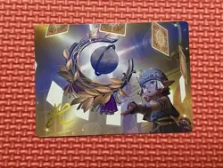 Astrologian's Planisphere Art Card Gold-Stamped Signature Final Fantasy NM MTG - Image 1