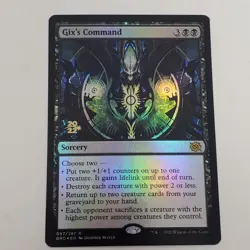 Gix's Command The Brothers' War Rare 97/287 Prerelease Card - NM MTG TCG - Image 1