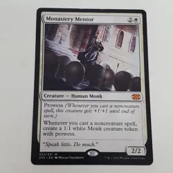 MTG, Monastery Mentor 21 Double Masters 2022 REGULAR - LP MTG TCG - Image 1