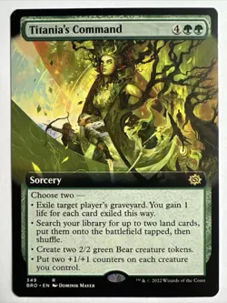 Titania's Command (Extended Art) [The Brothers' War] Magic MTG - Image 1
